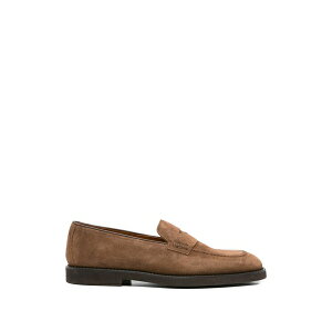 �h���J���Y �����Y �X���b�|���E���[�t�@�[ �V���[�Y Panelled suede loafers Brown