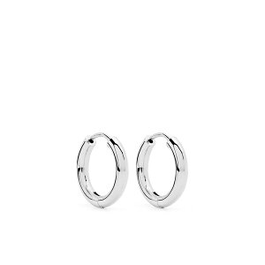 �A�f�B�i ���C�^�[ ���f�B�[�X �s�A�X���C�������O �A�N�Z�T���[ 25mm tube hoop earrings Silver