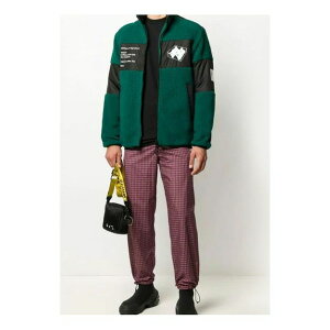 Off-White ItzCg Y Xj[J[ yMen's Off-White Printing Fleece Jacket Green OMKI015E20FAB0015701z TCY US_M_S
