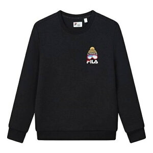 FILA tB Y Xj[J[ yFILA Small Logo Graphic Sweater 'Black' F11M148203F-BKz TCY US_M_L