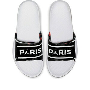 Air Jordan W[_ Y Xj[J[ yParis Saint-Germain x Air Jordan Hydro Slide 7 V2 'White Black' CJ7244-001z TCY US_7(25.0cm)