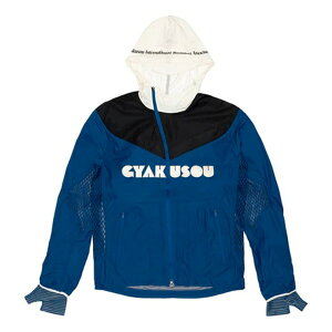 Nike iCL Y Xj[J[ yMen's Nike x Gyakusou Crossover Splicing Colorblock Alphabet Zipper Hooded Jacket Blue CU1580-477z TCY US_M_L