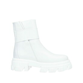 【送料無料】 ブランド レディース ブーツ シューズ Ankle boots White