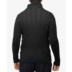 エックスレイ メンズ ニット&セーター アウター Men's Cable Knit Roll Neck Sweater Black