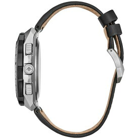 シチズン レディース 腕時計 アクセサリー Eco-Drive Men's Chronograph Promaster Skyhawk Black Leather Strap Watch 46mm Black