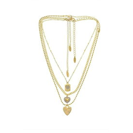 エティカ レディース ネックレス・チョーカー・ペンダントトップ アクセサリー 18k Gold-Plated 3-Pc. Set Cubic Zirconia Heart Pendant Necklaces Gold