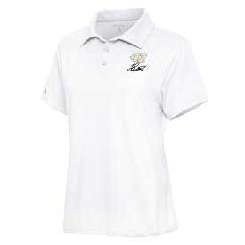 アンティグア レディース ポロシャツ トップス John Hunter Nemechek Antigua Women's Motivated Polo White