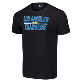 スターター メンズ Tシャツ トップス Los Angeles Chargers Starter Mesh Team Graphic TShirt Black