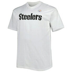 ファナティクス メンズ Tシャツ トップス Pittsburgh Steelers Fanatics Branded Big & Tall Hometown Collection Hot Shot TShirt White