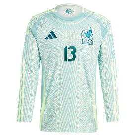 アディダス メンズ ユニフォーム トップス Guillermo Ochoa Mexico National Team adidas 2024 Away Replica Player Long Sleeve Jersey Green