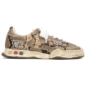 Maison Mihara Yasuhiro �~�n�����X�q�� �����Y �X�j�[�J�[ �yMaison Mihara Yasuhiro Herbie OG Sole Leather Low Python Printed Natural�z �T�C�Y US_11(29.0cm) Natural