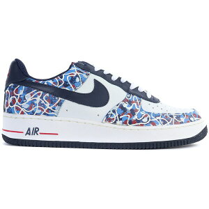 Nike �i�C�L �����Y �X�j�[�J�[ �yNike Air Force 1 Low Miskeen�z �T�C�Y US_10.5(28.5cm) White/Midnight Navy/Varsity Red