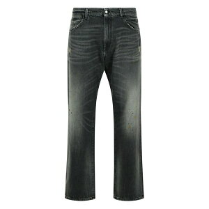 �A�~�b�V�� �����Y �f�j���p���c �{�g���X James distressed regular jeans Black