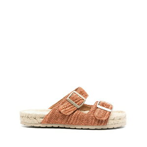 �}�l�r ���f�B�[�X �T���_�� �V���[�Y Yucatan raffia espadrilles Orange