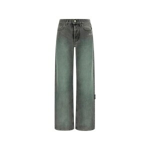 �I�t�z���C�g ���f�B�[�X �f�j���p���c �{�g���X Spray susy belt-loops jeans Grey