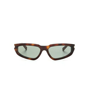 �T�����[���� �A�C�E�F�A �����Y �T���O���X�E�A�C�E�F�A �A�N�Z�T���[ Tortoiseshell-effect rectangle-frame sunglasses Brown