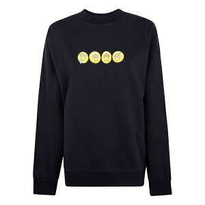 �o���E �����Y �j�b�g&�Z�[�^�[ �A�E�^�[ Emoticon-print sweatshirt Black