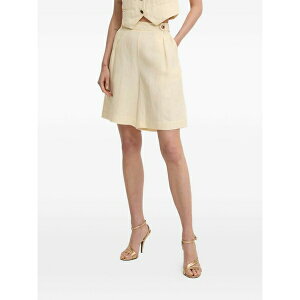 �����[�W���[ ���f�B�[�X �J�W���A���p���c �{�g���X Pinstripe-pattern pleated shorts Neutrals