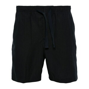 �I�[���o�[ �u���E�� �����Y �J�W���A���p���c �{�g���X Alex linen bermuda shorts Blue