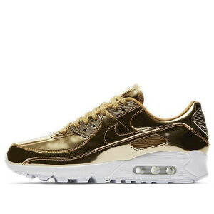 Nike �i�C�L ���f�B�[�X �X�j�[�J�[ Gold �y(WMNS) Nike Air Max 90 'Metallic Pack - Gold' CQ6639-700�z �T�C�Y US_W_10.5