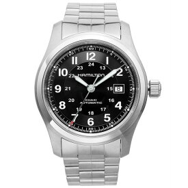 ハミルトン メンズ ブレスレット・バングル・アンクレット アクセサリー Watch, Men's Swiss Automatic Khaki Field Stainless Steel Bracelet 42mm H70515137 No Color