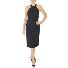 ジュリア ジョーダン レディース ワンピース トップス Halter-Neck Sleeveless Sheath Dress Black