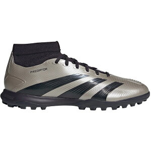 adidas アディダス メンズ スニーカー 【adidas Predator League Mid Turf Platinum Metallic Aurora Black Turbo】 サイズ US_9.5(27.5cm) Platinum Metallic/Aurora Black/Turbo