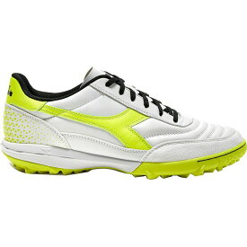 ディアドラ メンズ フィットネス スポーツ Diadora Calcetto GR LT Turf Soccer Cleats White/Yellow