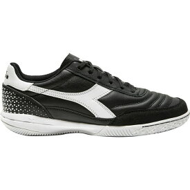 ディアドラ メンズ フィットネス スポーツ Diadora Calcetto GR LT Indoor Soccer Shoes Black/White