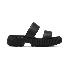 ソレル レディース サンダル シューズ Ona Streetworks Slide Platform Sandals Black, Chalk