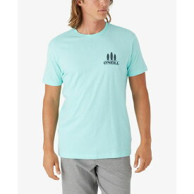 オニール メンズ Tシャツ トップス Men's Lamda Lamda Standard Fit T-shirt Turquoise