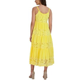 ロビービー レディース ワンピース トップス Women's Scoop-Neck Sleeveless Midi Dress Yellow