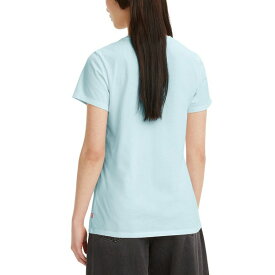 リーバイス レディース カットソー トップス Women's Perfect Graphic Logo Cotton T-shirt Tropical Flower Icy Blue