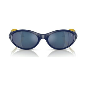 ラルフローレン メンズ サングラス・アイウェア アクセサリー Men's Sunglasses, PH4197U Shiny Heritage Blue