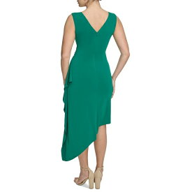 ケンジー レディース ワンピース トップス Women's Asymmetrical Midi Dress Tropical Green