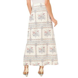 セセ レディース スカート ボトムス Women's Floral Print A-Line Maxi Skirt Egret