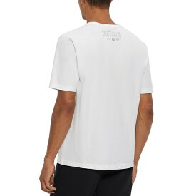 ヒューゴボス メンズ Tシャツ トップス Men's BOSS x NFL Green Bay Packers T-shirt Open White