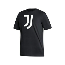 アディダス レディース Tシャツ トップス Men's Black Juventus Three-Stripe T-shirt Black
