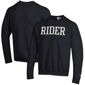 チャンピオン メンズ パーカー・スウェットシャツ アウター Rider Broncs Champion Eco Powerblend Crewneck Pullover Sweatshirt Black