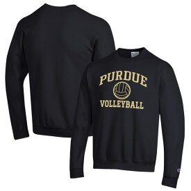 チャンピオン メンズ パーカー・スウェットシャツ アウター Purdue Boilermakers Champion Volleyball Icon Powerblend Pullover Sweatshirt Black