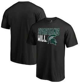 ファナティクス メンズ Tシャツ トップス Michigan State Spartans Fanatics Branded Hometown Collection Spartans Will TShirt Black