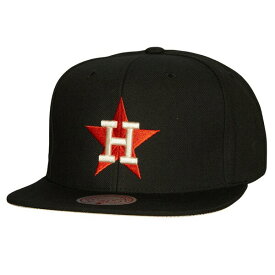 ミッチェル&ネス メンズ 帽子 アクセサリー Houston Astros Mitchell & Ness Cooperstown Collection True Classics Snapback Hat Black