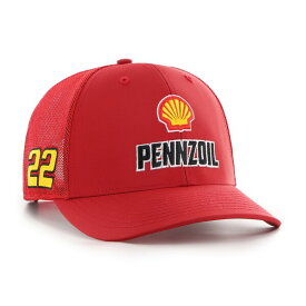 フォーティーセブン メンズ 帽子 アクセサリー Joey Logano '47 ShellPenzoil Triple Hit Corduroy Adjustable Hat Red
