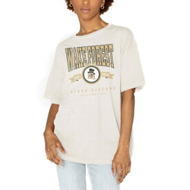 ゲームデイ レディース Tシャツ トップス Wake Forest Demon Deacons Gameday Couture Women's Get Goin' Oversized TShirt White