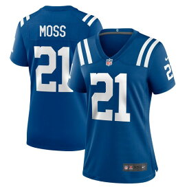ナイキ レディース ユニフォーム トップス Zack Moss Indianapolis Colts Nike Women's Game Player Jersey Royal