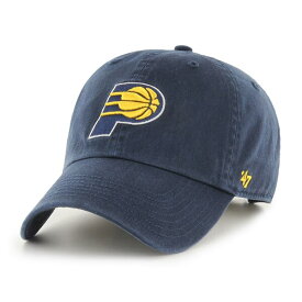 フォーティーセブン メンズ 帽子 アクセサリー Indiana Pacers '47 Team Logo Clean Up Adjustable Hat Navy