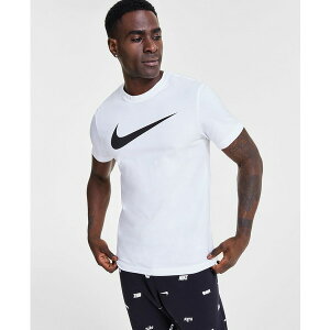 �i�C�L �����Y �V���c �g�b�v�X Sportswear Men's Swoosh Short-Sleeve Crewneck T-Shirt White/Black