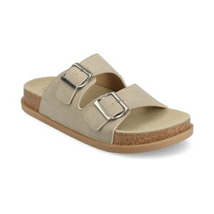 W[j[RNV fB[X T_ V[Y Tula Slip-On Flat Sandals Taupe