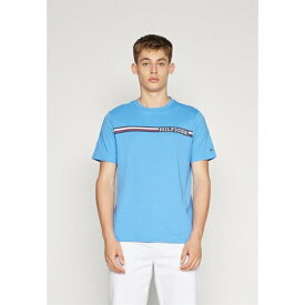 トミー ヒルフィガー メンズ Tシャツ トップス MONOTYPE CHEST STRIPE TEE - Print T-shirt - blue spell