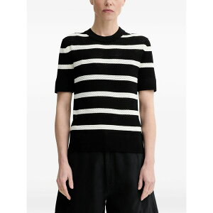 �t�B���b�p�R�[ ���f�B�[�X T�V���c �g�b�v�X Striped-pattern short-sleeve t-shirt Black